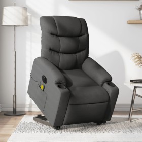 Sillón de masaje eléctrico reclinable elevable tela gris oscuro de , Sillones - Ref: Foro24-3206673, Precio: 361,00 €, Descue...