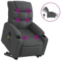 Liftable reclining electric massage chair dark gray fabric by , Armchairs - Ref: Foro24-3206673, Price: 364,99 €, Discount: %