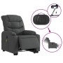 Sillón de masaje eléctrico reclinable elevable tela gris oscuro de , Sillones - Ref: Foro24-3206673, Precio: 366,32 €, Descue...