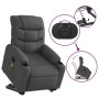 Sillón de masaje eléctrico reclinable elevable tela gris oscuro de , Sillones - Ref: Foro24-3206673, Precio: 366,32 €, Descue...