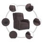 Sillón reclinable eléctrico tela marrón oscuro de , Sillones - Ref: Foro24-3205183, Precio: 254,22 €, Descuento: %