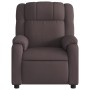 Sillón reclinable eléctrico tela marrón oscuro de , Sillones - Ref: Foro24-3205183, Precio: 254,22 €, Descuento: %