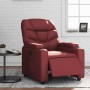 Sillón reclinable eléctrico de cuero sintético rojo tinto de , Sillones - Ref: Foro24-3204648, Precio: 268,10 €, Descuento: %