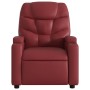 Sillón reclinable eléctrico de cuero sintético rojo tinto de , Sillones - Ref: Foro24-3204648, Precio: 268,10 €, Descuento: %