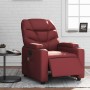 Sillón de masaje reclinable de cuero artificial rojo tinto de , Sillones - Ref: Foro24-3204655, Precio: 293,51 €, Descuento: %