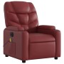 Sillón de masaje reclinable de cuero artificial rojo tinto de , Sillones - Ref: Foro24-3204655, Precio: 293,51 €, Descuento: %