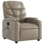 Sillón reclinable de masaje eléctrico cuero sintético capuchino de , Sillones - Ref: Foro24-3204657, Precio: 292,89 €, Descue...