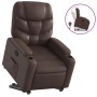 Brown synthetic leather lift-up recliner by , Armchairs - Ref: Foro24-3204660, Price: 288,60 €, Discount: %