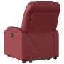 Sillón reclinable elevable cuero artificial rojo tinto de , Sillones - Ref: Foro24-3204662, Precio: 288,17 €, Descuento: %