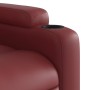 Sillón reclinable elevable cuero artificial rojo tinto de , Sillones - Ref: Foro24-3204662, Precio: 288,17 €, Descuento: %