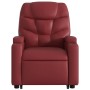 Sillón reclinable de masaje de pie cuero artificial rojo tinto de , Sillones - Ref: Foro24-3204669, Precio: 318,99 €, Descuen...