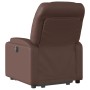 Sillón reclinable elevable eléctrico de cuero sintético marrón de , Sillones - Ref: Foro24-3204674, Precio: 328,36 €, Descuen...