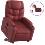 Sillón elevable eléctrico cuero artificial rojo tinto de , Sillones - Ref: Foro24-3204676, Precio: 328,53 €, Descuento: %