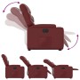 Sillón elevable eléctrico cuero artificial rojo tinto de , Sillones - Ref: Foro24-3204676, Precio: 328,53 €, Descuento: %