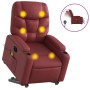 Sillón de masaje elevable eléctrico cuero artificial rojo tinto de , Sillones - Ref: Foro24-3204683, Precio: 350,66 €, Descue...