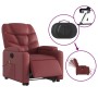 Sillón de masaje elevable eléctrico cuero artificial rojo tinto de , Sillones - Ref: Foro24-3204683, Precio: 350,66 €, Descue...