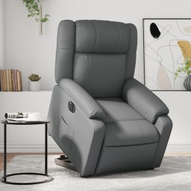 Sillón de masaje elevable eléctrico cuero sintético gris de , Sillones - Ref: Foro24-3205174, Precio: 320,94 €, Descuento: %