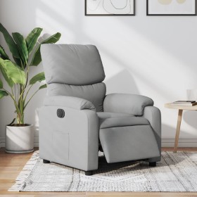 Sillón reclinable eléctrico tela gris claro de , Sillones - Ref: Foro24-3204800, Precio: 249,61 €, Descuento: %