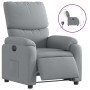 Sillón reclinable eléctrico tela gris claro de , Sillones - Ref: Foro24-3204800, Precio: 262,99 €, Descuento: %