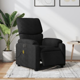 Sillón reclinable de masaje eléctrico tela negro de , Sillones - Ref: Foro24-3204814, Precio: 248,99 €, Descuento: %