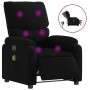 Black Fabric Electric Massage Recliner by , Armchairs - Ref: Foro24-3204814, Price: 256,71 €, Discount: %