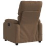 Electric massage recliner brown fabric by , Armchairs - Ref: Foro24-3204816, Price: 252,54 €, Discount: %