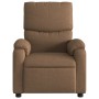 Electric massage recliner brown fabric by , Armchairs - Ref: Foro24-3204816, Price: 252,54 €, Discount: %