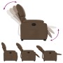 Sillón reclinable elevable de tela marrón de , Sillones - Ref: Foro24-3204828, Precio: 272,26 €, Descuento: %