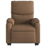 Sillón reclinable elevable de tela marrón de , Sillones - Ref: Foro24-3204828, Precio: 272,26 €, Descuento: %