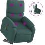 Silla de masaje reclinable de pie de tela verde oscura de , Sillones - Ref: Foro24-3204842, Precio: 300,94 €, Descuento: %