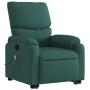 Silla de masaje reclinable de pie de tela verde oscura de , Sillones - Ref: Foro24-3204842, Precio: 300,94 €, Descuento: %