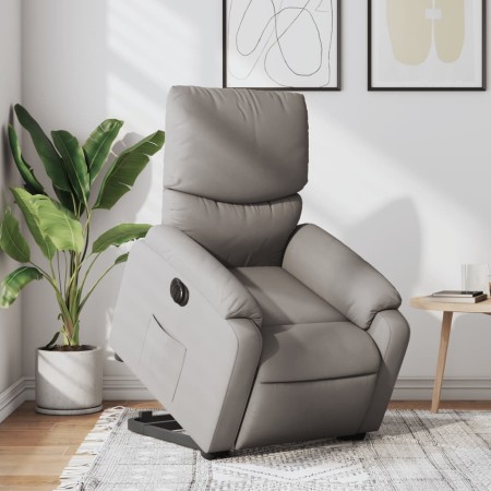 Sillón eléctrico reclinable elevable de tela gris taupe de , Sillones - Ref: Foro24-3204856, Precio: 313,68 €, Descuento: %