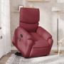 Sillón de masaje eléctrico reclinable elevable tela rojo tinto de , Sillones - Ref: Foro24-3204863, Precio: 326,99 €, Descuen...