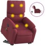 Sillón de masaje eléctrico reclinable elevable tela rojo tinto de , Sillones - Ref: Foro24-3204863, Precio: 326,99 €, Descuen...