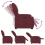 Sillón de masaje eléctrico reclinable elevable tela rojo tinto de , Sillones - Ref: Foro24-3204863, Precio: 326,99 €, Descuen...