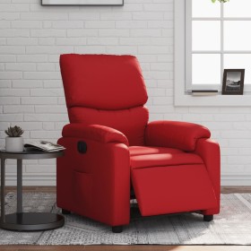 Sillón reclinable eléctrico de cuero sintético rojo de , Sillones - Ref: Foro24-3204877, Precio: 270,99 €, Descuento: %