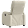 Cream synthetic leather electric reclining massage chair by , Armchairs - Ref: Foro24-3204880, Price: 262,44 €, Discount: %