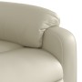 Sillón de masaje reclinable eléctrico cuero sintético crema de , Sillones - Ref: Foro24-3204880, Precio: 266,02 €, Descuento: %