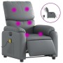 Gray synthetic leather electric reclining massage chair by , Armchairs - Ref: Foro24-3204882, Price: 257,28 €, Discount: %