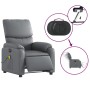 Gray synthetic leather electric reclining massage chair by , Armchairs - Ref: Foro24-3204882, Price: 257,28 €, Discount: %