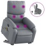 Gray artificial leather foot massage recliner. by , Armchairs - Ref: Foro24-3204896, Price: 276,21 €, Discount: %