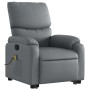 Gray artificial leather foot massage recliner. by , Armchairs - Ref: Foro24-3204896, Price: 276,21 €, Discount: %