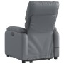 Sillón reclinable de masaje de pie cuero artificial gris de , Sillones - Ref: Foro24-3204896, Precio: 276,21 €, Descuento: %