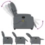 Gray artificial leather foot massage recliner. by , Armchairs - Ref: Foro24-3204896, Price: 276,21 €, Discount: %