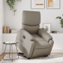 Sillón reclinable de masaje eléctrico cuero sintético capuchino de , Sillones - Ref: Foro24-3204913, Precio: 333,63 €, Descue...