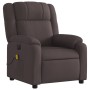 Sillón reclinable de masaje eléctrico tela marrón oscuro de , Sillones - Ref: Foro24-3205195, Precio: 277,17 €, Descuento: %