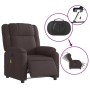 Sillón reclinable de masaje eléctrico tela marrón oscuro de , Sillones - Ref: Foro24-3205195, Precio: 277,17 €, Descuento: %