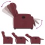 Sillón reclinable elevable tela rojo tinto de , Sillones - Ref: Foro24-3205205, Precio: 274,42 €, Descuento: %