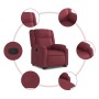 Sillón reclinable elevable tela rojo tinto de , Sillones - Ref: Foro24-3205205, Precio: 274,42 €, Descuento: %