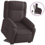 Sillón reclinable elevable tela marrón oscuro de , Sillones - Ref: Foro24-3205207, Precio: 274,42 €, Descuento: %